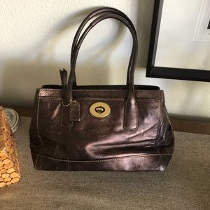 Coach Metallic Leather purse